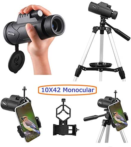 51w9Njm33NL. AC  - MaxUSee 70mm Refractor Telescope with Adjustable Tripod for Kids Adults & Beginners + Portable 10X42 HD Monocular Bak4 Prism FMC Lens, Travel Telescope with Backpack and Phone Adapter