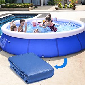 58c974e1 885e 4de2 88f0 598b3847d155.  CR0,0,300,300 PT0 SX300 V1    - Family Inflatable Swimming Pools Above Ground, Portable Outdoor Backyard Easy Set Blow Up Pools for Kids and Adults, Kiddie Pools, Family Lounge Pools (10ft x 30in-Without Pump)