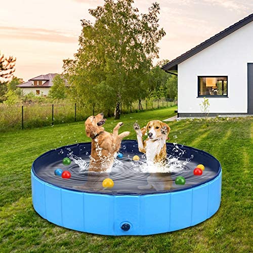 614xcNS3KAL. AC  - AHK Dog Pool for Large Dogs, Folding Kiddie Pool, Portable Pet Pools for Dogs, Collapsible Swimming Pool for Kids