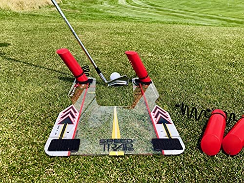 61ZshqEdlgL. AC  - EyeLine Golf Speed Trap 2.0 - Build Confidence and Improve Your Swing with Slice and Hook Corrector- Swing Trainer, Path Aid, Greater Distance - Made in USA - Unbreakable Polycarbonate Base