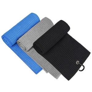 71da3607 5e99 410c b478 c28561a56a7a.  CR0,0,300,300 PT0 SX300 V1    - 3 Pack Golf Towel, MOSUMI Golf Towel for Golf Bags with Clip, Microfiber Waffle Pattern Golf Towel,Tri-fold Golf Towel, Blue, Black and Gray