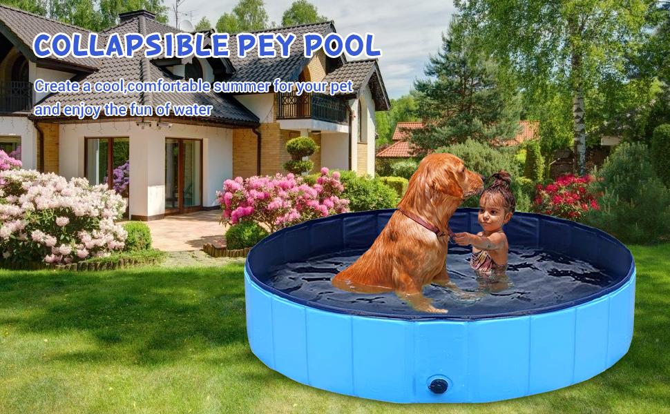 9d7c82ee 077f 4be4 aab6 f6225152933a.  CR0,0,970,600 PT0 SX970 V1    - AHK Dog Pool for Large Dogs, Folding Kiddie Pool, Portable Pet Pools for Dogs, Collapsible Swimming Pool for Kids