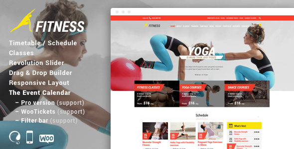 Preview.  large preview - Gym - Fitness WordPress