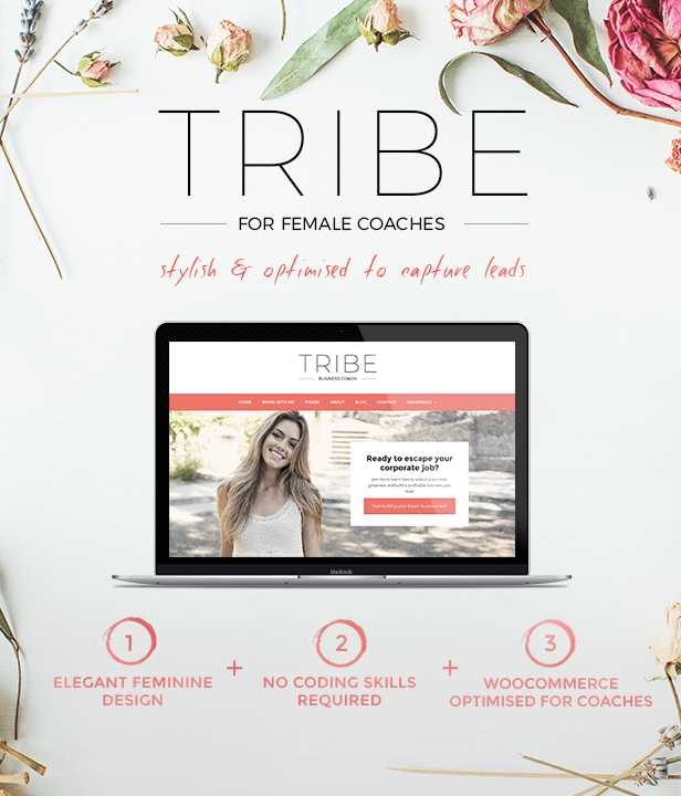 Tribe Portfolio - Tribe - Feminine Coach WordPress Theme