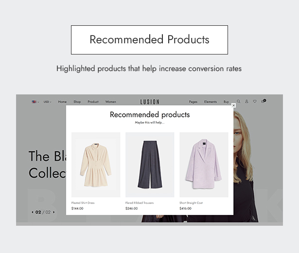 recommended products - Lusion - Multipurpose eCommerce WordPress Theme