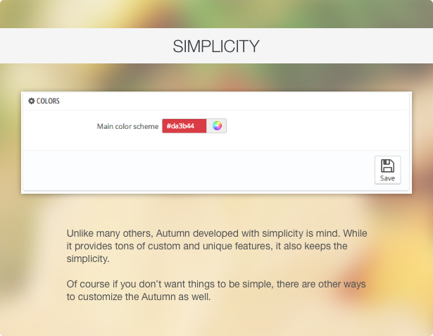 simplicity - Autumn - Responsive Prestashop 1.6 Theme with Blog
