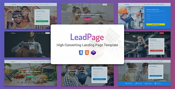 01 Screenshot1.  large preview - LeadPage - Multipurpose Marketing HTML Landing Page Template
