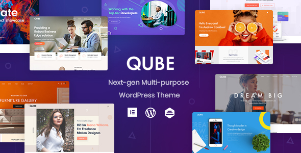 01 qube.  large preview - Qube - Responsive Multi-Purpose Theme