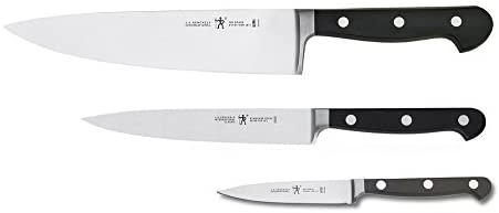 1643999457 31t2I9TtReL. AC  - HENCKELS Classic 3-pc Kitchen Knife Set, Chef Knife, Utility Knife, Paring Knife, Stainless Steel, Black