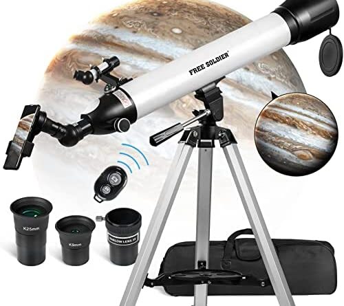 1644129507 519v81jWmhL. AC  500x445 - Telescope for Adults Astronomy- 700x90mm AZ Astronomical Professional Refractor Telescope for Kids Beginners with Advanced Eyepieces, Tripod, Wireless Remote, White