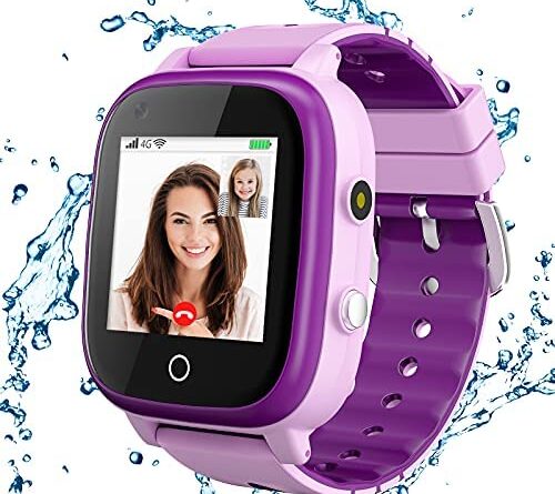 1645127805 516M52RQ81L. AC  500x445 - 4G Kids Smartwatch, Smart Watch for Kids, IP67 Waterproof Watches with GPS Tracker, 2 Way Call Camera Voice & Video Call SOS Alerts Pedometer WiFi Wrist Watch, 3-12 Years Boys Girls Gifts