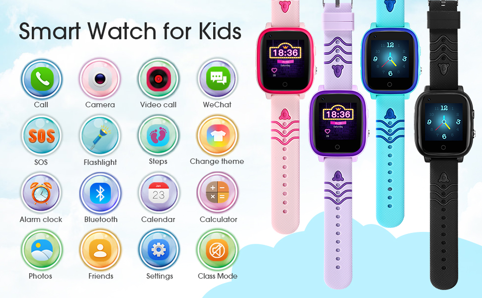 2855556d 97eb 4c6a b9e6 57c2c579b7f1.  CR0,0,970,600 PT0 SX970 V1    - 4G Kids Smartwatch, Smart Watch for Kids, IP67 Waterproof Watches with GPS Tracker, 2 Way Call Camera Voice & Video Call SOS Alerts Pedometer WiFi Wrist Watch, 3-12 Years Boys Girls Gifts