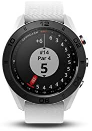 31cuikcY87L. AC  - Garmin Approach S60, Premium GPS Golf Watch with Touchscreen Display and Full Color CourseView Mapping, White w/ Silicone Band