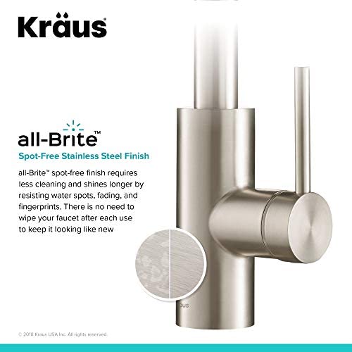 41CNpbIS75L. AC  - Kraus KPF-2620SFS Oletto Kitchen Faucet, 16 Inch, Spot Free Stainless Steel