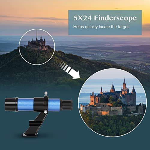 41Ovh+m19AL. AC  - AOMEKIE Telescope for Adults Kids 70mm Apture Astronomical Telescope for Beginners Refracting Telescope with 3X Barlow Lens Moon Filter Phone Adapter Tripod Carry Bag
