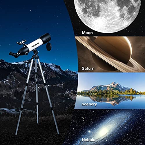514HJ175Y8L. AC  - Telescope for Adults Astronomy- 700x90mm AZ Astronomical Professional Refractor Telescope for Kids Beginners with Advanced Eyepieces, Tripod, Wireless Remote, White