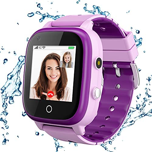 516M52RQ81L. AC  - 4G Kids Smartwatch, Smart Watch for Kids, IP67 Waterproof Watches with GPS Tracker, 2 Way Call Camera Voice & Video Call SOS Alerts Pedometer WiFi Wrist Watch, 3-12 Years Boys Girls Gifts