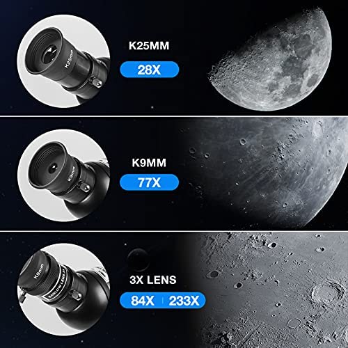 5193cCQbHbL. AC  - Telescope for Adults Astronomy- 700x90mm AZ Astronomical Professional Refractor Telescope for Kids Beginners with Advanced Eyepieces, Tripod, Wireless Remote, White