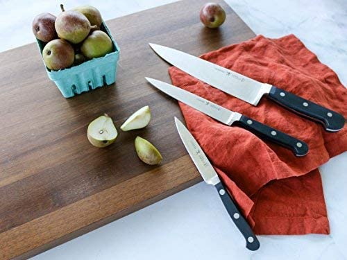 519xVr2tMyL. AC  - HENCKELS Classic 3-pc Kitchen Knife Set, Chef Knife, Utility Knife, Paring Knife, Stainless Steel, Black