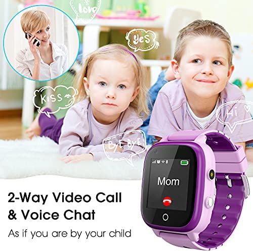 51gQwA0twvL. AC  - 4G Kids Smartwatch, Smart Watch for Kids, IP67 Waterproof Watches with GPS Tracker, 2 Way Call Camera Voice & Video Call SOS Alerts Pedometer WiFi Wrist Watch, 3-12 Years Boys Girls Gifts