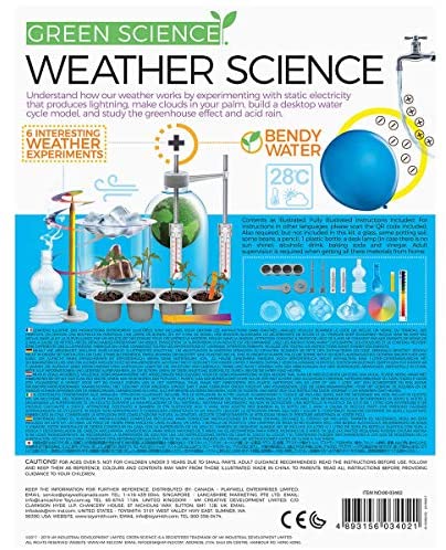51nXs 7N1hL. AC  - 4M Weather Science Kit - Climate Change, Global Warming, Lab - STEM Toys Educational Gift for Kids & Teens, Girls & Boys