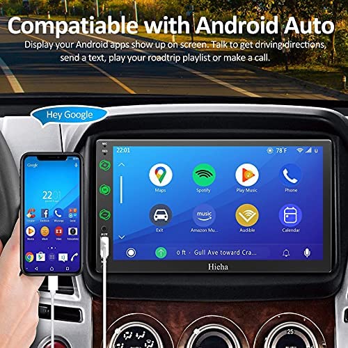 51xDGyqfRgL. AC  - Double Din 3D Car Stereo Compatible with Apple Carplay and Android Auto,7 Inches HD Touchscreen Car AM/FM Audio Receiver with Anti-noise Microphone, Backup Camera,Voice Control,Bluetooth, AUX /SWC/USB