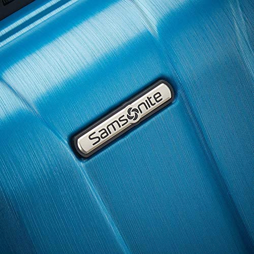 613E9v770ML. AC  - Samsonite Centric 2 Hardside Expandable Luggage with Spinner Wheels, Caribbean Blue, Checked-Large 28-Inch