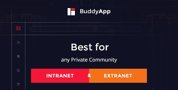 buddyapp cover.  large preview - BuddyApp - Mobile First Community WordPress theme