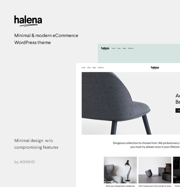 description page intro - Halena | Minimal & Modern eCommerce WordPress Theme