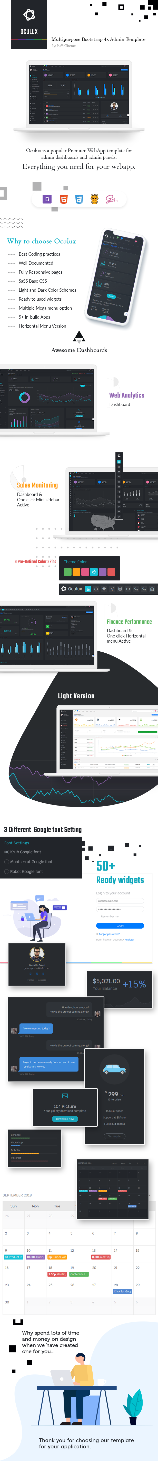 full review3 - Oculux - Bootstrap 4.5.0 Admin Dashboard Template & UI KIT
