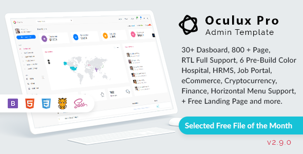 oculux.  large preview - Oculux - Bootstrap 4.5.0 Admin Dashboard Template & UI KIT