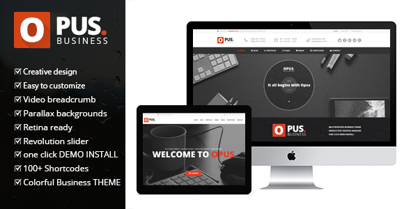 opus featured image wordpress theme 590 300.  large preview - Opus Business - Multipurpose Business WordPress Theme