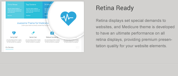 retina ready theme - MediCure – Health  & Medical Wordpress Theme