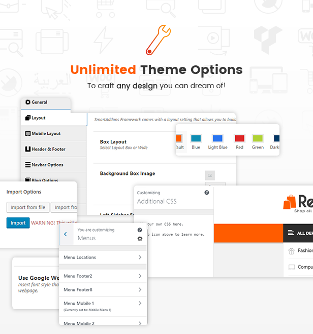 theme settings - Revo - Multipurpose Elementor WooCommerce WordPress Theme (25+ Homepages & 5+ Mobile Layouts)