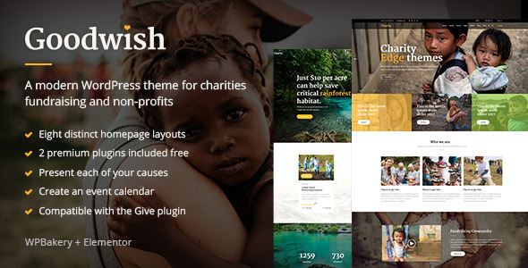 00 preview.  large preview - Goodwish - Charity & Nonprofit Theme