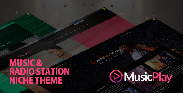 01 Preview.  large preview - MusicPlay - Music & DJ Responsive WordPress Theme