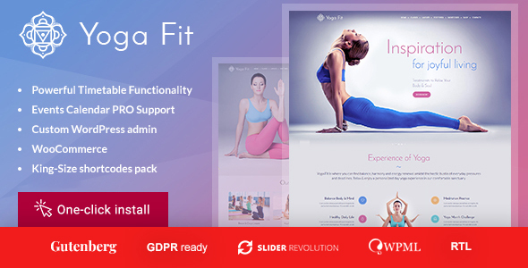 01 yoga fit preview.  large preview - Yoga Fit - Sports & Fitness WordPress Theme