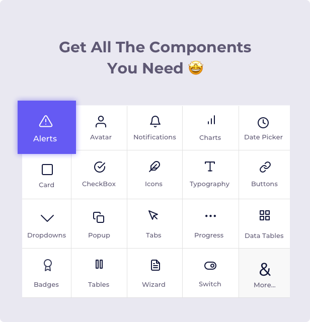 14 components - Vuexy – Figma Admin Dashboard UI Kit Template with Atomic Design System