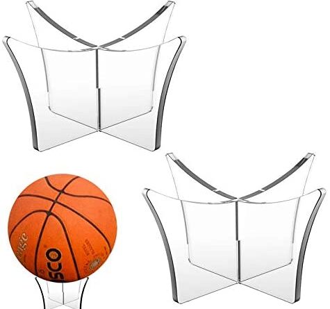 1646733833 41cPub4haiL. AC  475x445 - LEILIN Ball Holder Stand for Trophy Autograph - Ball Holder Stand for Footballs Basketballs Volleyballs Soccer Balls - Acrylic Display
