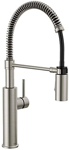 Delta Faucet Antoni Pull Down Kitchen Faucet with Pull Down Sprayer, Commercial Kitchen Sink Faucet, Faucets for Kitchen Sink, Magnetic Docking Spray Head, SpotShield Stainless 18803-SP-DST