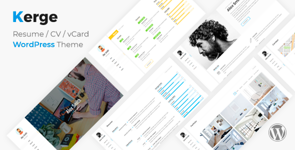 Kerge – WordPress CV Resume Theme