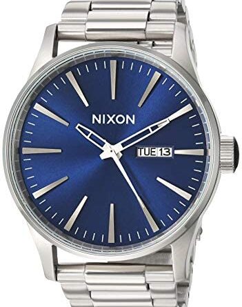 1647992398 51uKoohiZTL. AC  351x445 - Nixon Sentry SS Stainless Steel Day/Date 42mm WR 100 Meters Mens Watch A356