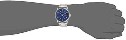 21V7bP5d4GL. AC  - Nixon Sentry SS Stainless Steel Day/Date 42mm WR 100 Meters Mens Watch A356