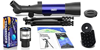 29bf5dae 2e40 4f1c 996c 8129e8aa0de3.  CR0,0,700,350 PT0 SX350 V1    - Emarth Interstellar Telescope 70mm Aperture 500mm AZ Mount Astronomical Refractor Telesocpe for Beginners Adults, Scope with Tripod, Phone Adapter, Star Finder, Kids Gift, Blue