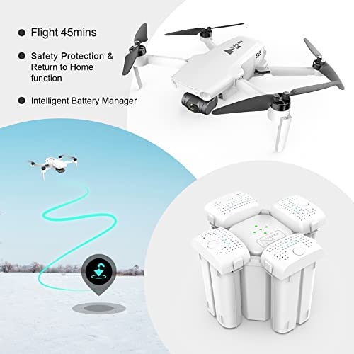 415YqVBgFdL. AC  - Upgraded Hubsan Zino Mini SE 249g GPS 6KM FPV with 4K 30fps Camera 3-axis Gimbal 40mins Flight Time AI Tracking RC Drone with Bag and Two Batteries.