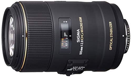 41WnSrUUqrL. AC  - Sigma 258306 105mm F2.8 EX DG OS HSM Macro Lens for Nikon DSLR Camera