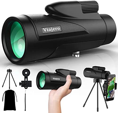 41XsWE6LZhL. AC  - 12x50 Monocular Telescope for Adults Kids with Smartphone Holder & Tripod, BAK4 Prism FMC Lens Waterproof Handheld Monoculars for Hunting Bird Watching Camping Hiking Traveling