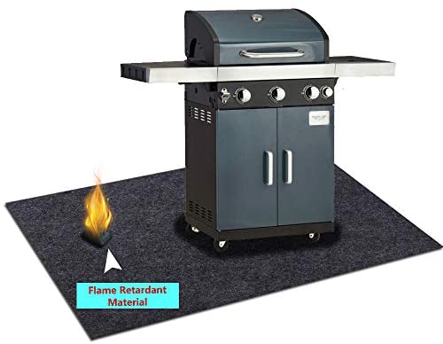 41q9Pg63dUL. AC  - Under the Grill Gear Flame Retardant Mats,Barbecue Grilling,Absorbing Oil Pads,Reusable Durable Washable Floor Mat Protect Decks ,Patios, Grease Splatter,Messes (Grill Mats:37.4inches x 40inches)