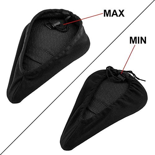 51 GfmKGTkL. AC  - Zacro Bike Seat Cushion - Gel Padded Bike Seat Cover for Men Women Comfort，Extra Soft Exercise Bicycle Seat Compatible with Peloton