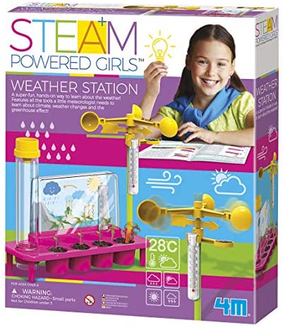 515 dU+6sYL. AC  - 4M STEAM Powered Girls Weather Station Toy, Multicolor